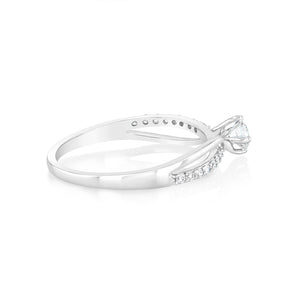 Luminesce Lab Grown 1/2 Carat Diamond Ring 9ct White Gold