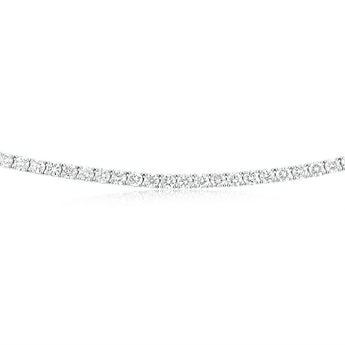Luminesce Lab Grown 12 Carats Diamond Tennis Necklace in 9ct White Gold