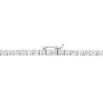Luminesce Lab Grown 12 Carats Diamond Tennis Necklace in 9ct White Gold