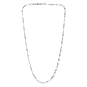 Luminesce Lab Grown 12 Carats Diamond Tennis Necklace in 9ct White Gold