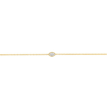 Luminesce Lab Grown 1/6 Carat Diamond Bracelet in 9ct Yellow Gold