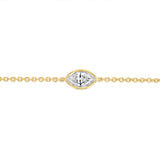 Luminesce Lab Grown 1/6 Carat Diamond Bracelet in 9ct Yellow Gold