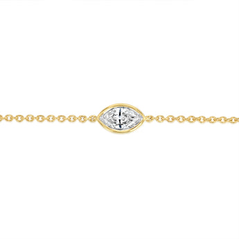 Luminesce Lab Grown 1/6 Carat Diamond Bracelet in 9ct Yellow Gold