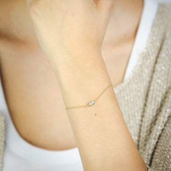 Luminesce Lab Grown 1/6 Carat Diamond Bracelet in 9ct Yellow Gold