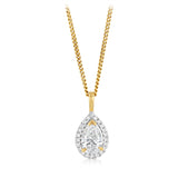 Luminesce Lab Grown 1/2 Carat Diamond Pendant in 9ct Yellow Gold