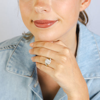 Luminesce Lab Grown 1 Carat Diamond Ring in 9ct Yellow Gold