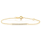 Luminesce Lab Grown 1/6 Carat Diamond 17.5cm in 9ct Yellow Gold