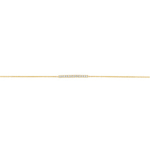 Luminesce Lab Grown 1/6 Carat Diamond 17.5cm in 9ct Yellow Gold