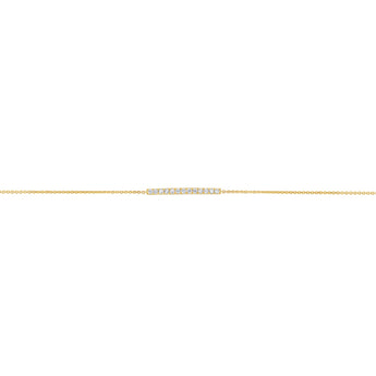 Luminesce Lab Grown 1/6 Carat Diamond 17.5cm in 9ct Yellow Gold