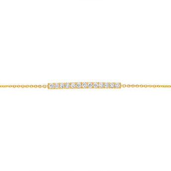 Luminesce Lab Grown 1/6 Carat Diamond 17.5cm in 9ct Yellow Gold