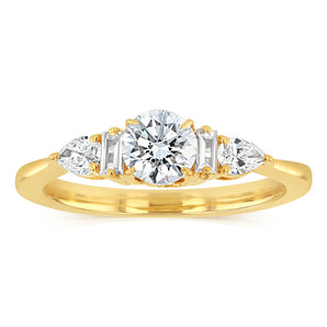 Luminesce Lab Grown 3/4 Carat Diamond Ring in 9ct Yellow Gold