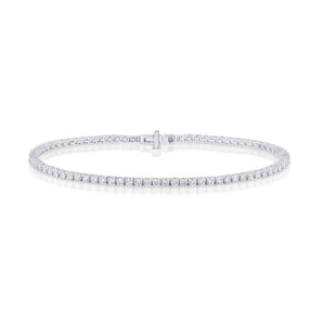 Luminesce Lab Grown 2 Carat Diamond Tennis Bracelet in 9ct White Gold