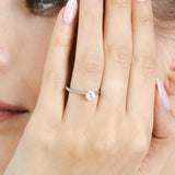 Luminesce Lab Grown 1/2 Carat Diamond Solitaire Ring in 9ct White Gold