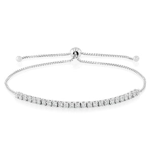 Luminesce Lab Grown 1 Carat Diamond Sterling Silver Bracelet