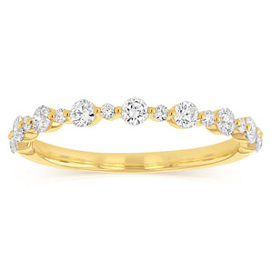 Luminesce Lab Grown Diamond 1/2 Carat Eternity Ring in 9ct Yellow Gold