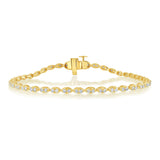 Luminesce Lab Grown Diamond 1 Carat Fancy Bracelet in 9ct Yellow Gold