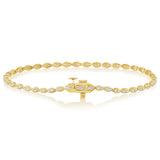 Luminesce Lab Grown Diamond 1 Carat Fancy Bracelet in 9ct Yellow Gold