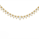 Luminesce Lab Grown 2 Carat Diamond Tennis Necklace in 9ct Yellow Gold