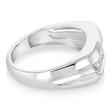Luminesce Lab Grown 1 Carat Diamond Gents Ring in Sterling Silver