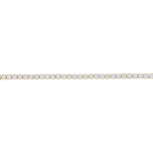 Luminesce Lab Grown 2.00 Carat Diamond Tennis Bracelet in Gold Plated Silver