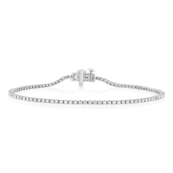 Luminesce Lab Grown 1.00 Carat Diamond Tennis Bracelet in Platinum