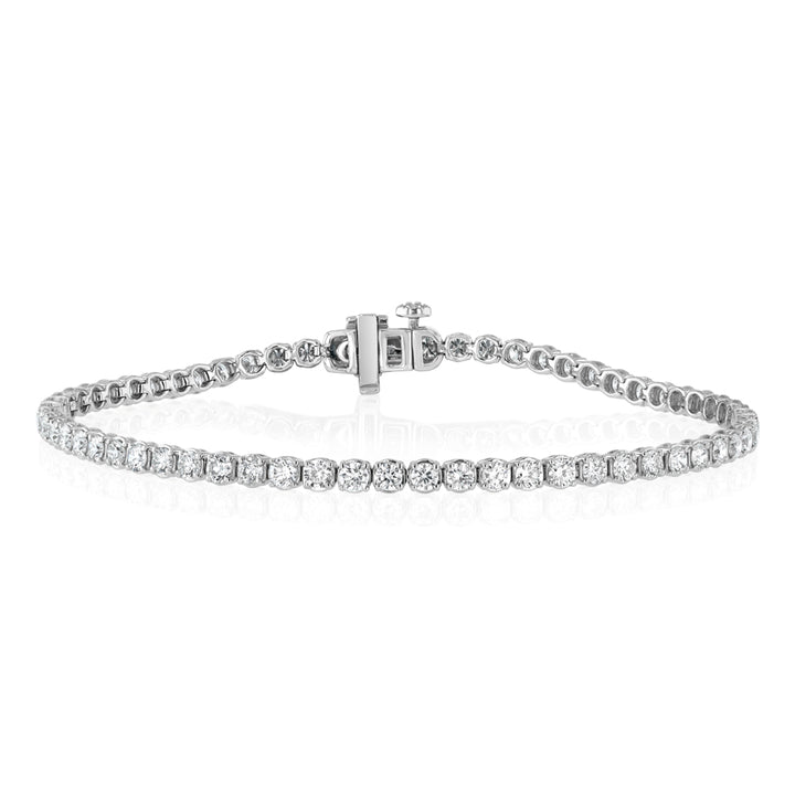 Luminesce Lab Grown 3 Carat Diamond Tennis Bracelet in Platinum