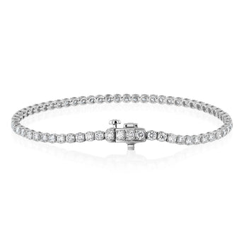 Luminesce Lab Grown 3 Carat Diamond Tennis Bracelet in Platinum