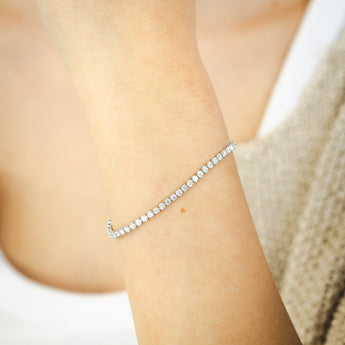 Luminesce Lab Grown 3 Carat Diamond Tennis Bracelet in Platinum