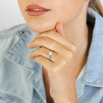 Luminesce Lab Grown 1 Carat Diamond Solitaire Ring in Platinum