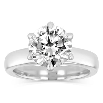 Luminesce Lab Grown 3 Carat Diamond Solitaire Ring in Platinum