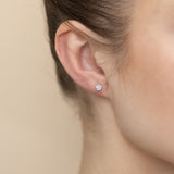 Luminesce Lab Grown 1/2 Carat Diamond Stud Earring in Platinum