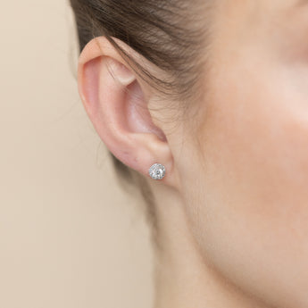Luminesce Lab Grown 3/4 Carat Diamond Stud Earrings in Platinum