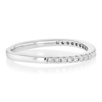 Luminesce Lab Grown 1/5 Carat Diamond Eternity Ring in Platinum