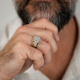 Luminesce Lab Grown 1 Carat Diamond Gents Ring in 9ct Yellow Gold