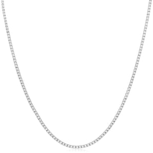 Luminesce Lab Grown 5 Carat Diamond 46cm Tennis Necklace in 9ct White Gold