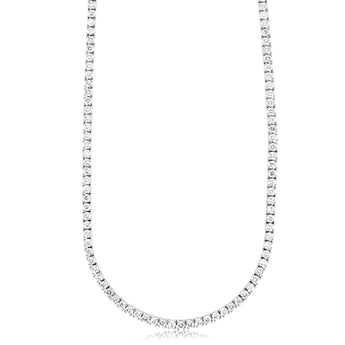 Luminesce Lab Grown 6 Carat Diamond 40cm Tennis Necklace in 9ct White Gold