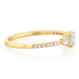 Luminesce Lab Grown 1/3 Carat Diamond Solitaire Ring in 9ct Yellow Gold
