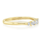 Luminesce Lab Grown 1/3 Carat Diamond Emerald Fancy Ring in 9ct Yellow Gold
