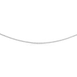 Luminesce Lab Grown 4 Carat Diamond Adjustable Tennis Necklace in Sterling Silver