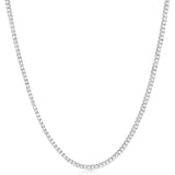Luminesce Lab Grown 6 Carat Diamond Adjustable Tennis Necklace in Sterling SIlver