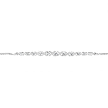 Luminesce Lab Grown 1/2 Carat Diamond Bracelet in Sterling Silver