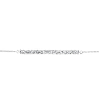 Luminesce Lab Grown 3 Carat Diamond Bolo Bracelet in Sterling Silver