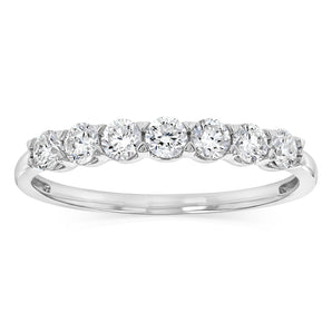Luminesce Lab Grown 1/2 Carat Eternity Ring in Sterling Silver