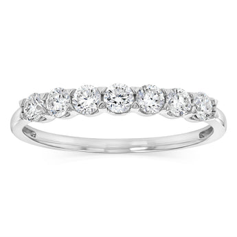 Luminesce Lab Grown 1/2 Carat Eternity Ring in Sterling Silver