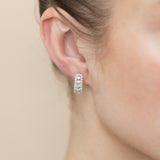 Luminesce Lab Grown1 Carat Diamond Hoop Earrings in 9ct Yellow Gold