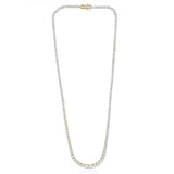 Luminesce Lab Grown 10 Carats Diamond Tennis Necklace in 9ct Yellow Gold