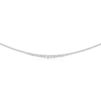 Luminesce Lab Grown 10 Carats Diamond Tennis Necklace in 9ct Yellow Gold