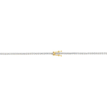 Luminesce Lab Grown 10 Carats Diamond Tennis Necklace in 9ct Yellow Gold