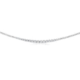 Luminesce Lab Grown 10 Carat Diamond Tennis Necklace in 9ct White Gold