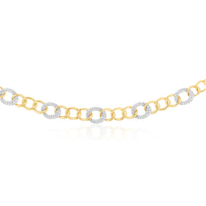 Luminesce Lab Grown 4.5 Carat Diamond Necklace in 9ct Yellow Gold